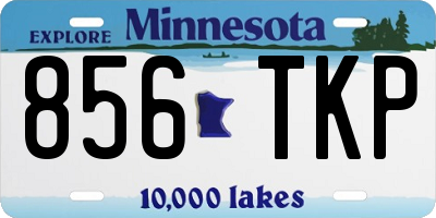 MN license plate 856TKP