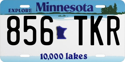 MN license plate 856TKR
