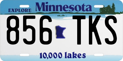 MN license plate 856TKS