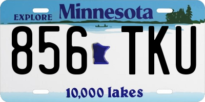 MN license plate 856TKU