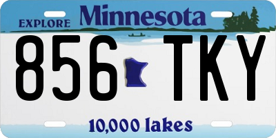 MN license plate 856TKY