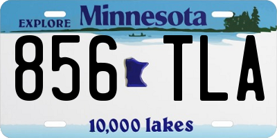 MN license plate 856TLA