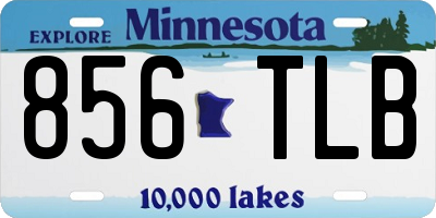MN license plate 856TLB