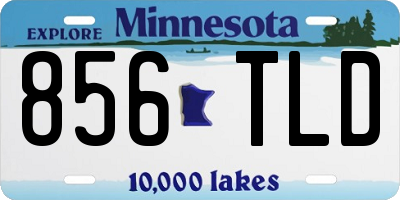 MN license plate 856TLD