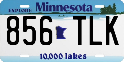 MN license plate 856TLK