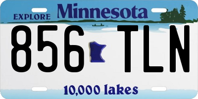 MN license plate 856TLN