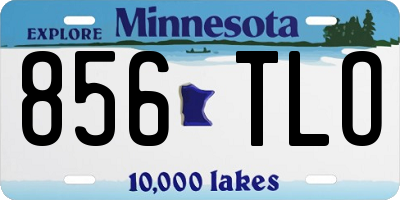 MN license plate 856TLO