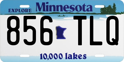 MN license plate 856TLQ