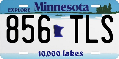 MN license plate 856TLS