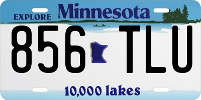 MN license plate 856TLU