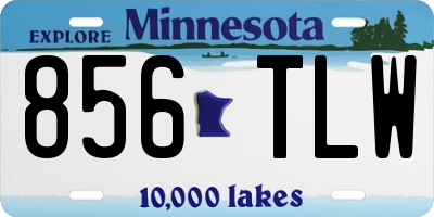 MN license plate 856TLW