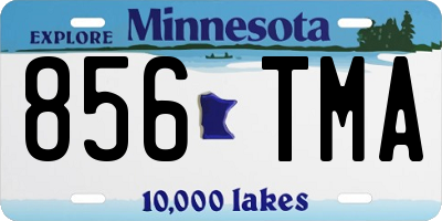 MN license plate 856TMA