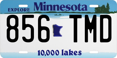 MN license plate 856TMD