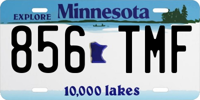 MN license plate 856TMF