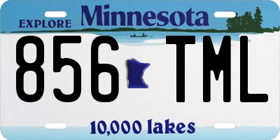 MN license plate 856TML
