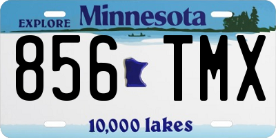 MN license plate 856TMX