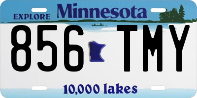 MN license plate 856TMY