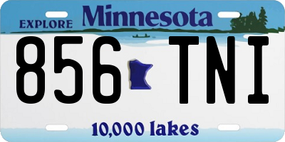 MN license plate 856TNI