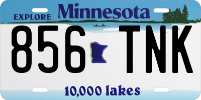 MN license plate 856TNK