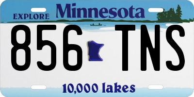 MN license plate 856TNS