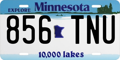 MN license plate 856TNU
