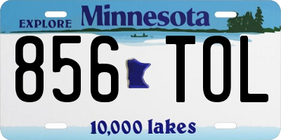 MN license plate 856TOL