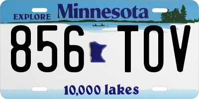 MN license plate 856TOV