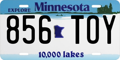 MN license plate 856TOY