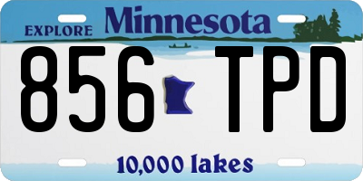 MN license plate 856TPD