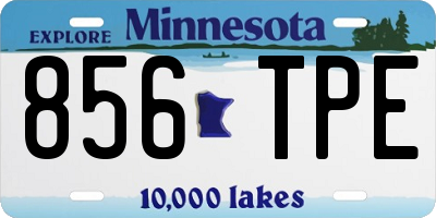 MN license plate 856TPE