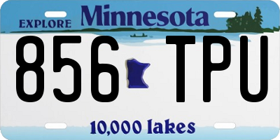 MN license plate 856TPU