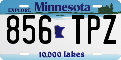 MN license plate 856TPZ