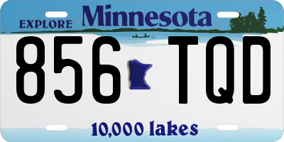 MN license plate 856TQD