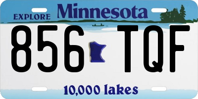 MN license plate 856TQF