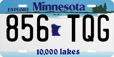 MN license plate 856TQG