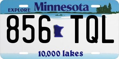 MN license plate 856TQL