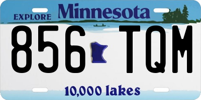 MN license plate 856TQM