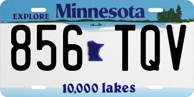 MN license plate 856TQV