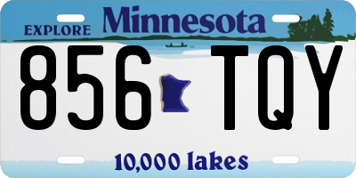 MN license plate 856TQY