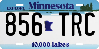 MN license plate 856TRC