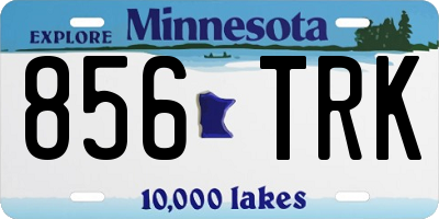 MN license plate 856TRK