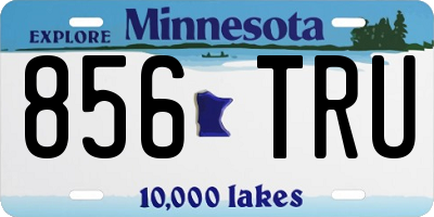 MN license plate 856TRU