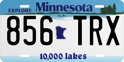 MN license plate 856TRX
