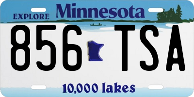 MN license plate 856TSA