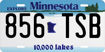MN license plate 856TSB