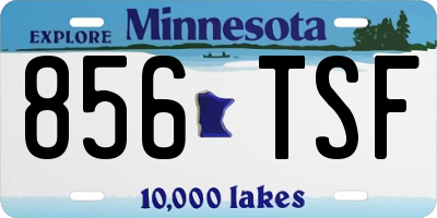 MN license plate 856TSF