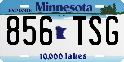 MN license plate 856TSG