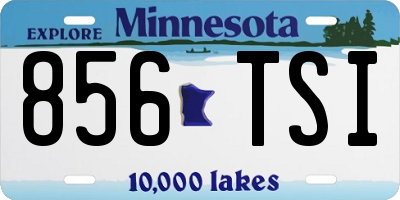 MN license plate 856TSI