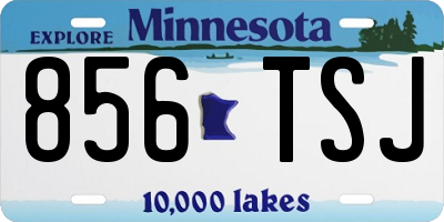 MN license plate 856TSJ