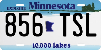 MN license plate 856TSL